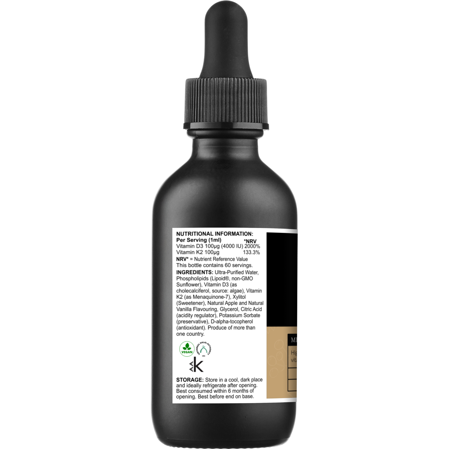 Vitamin D3 and K2 Liposamol Drops